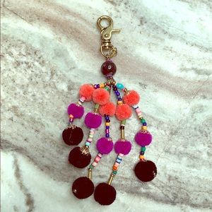 Pom Pom purse charm